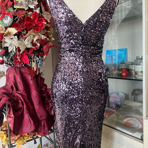 Eliza J-All Sequin Cocktail Dress - Picture 3 of 7